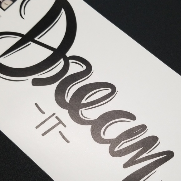 Dream It Wish It Do It Decorative Wall Decal Black - Picture 3 of 4